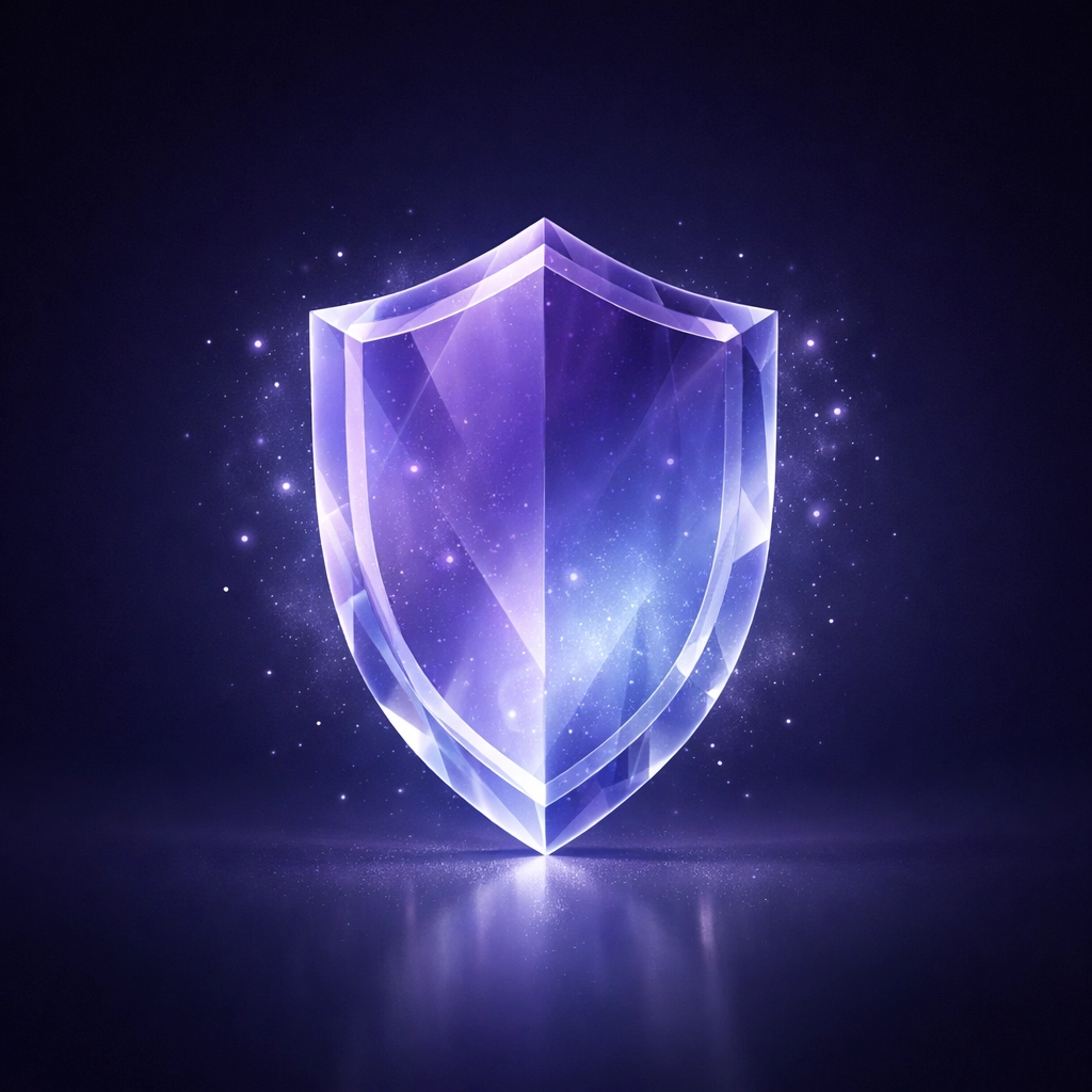 Glowing shield symbolizing LB 779 legal protections for Nebraskans facing medical debt after an injury.